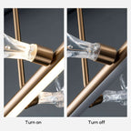 Modern Linear Resin Antler Ceiling Light with Integrated LED