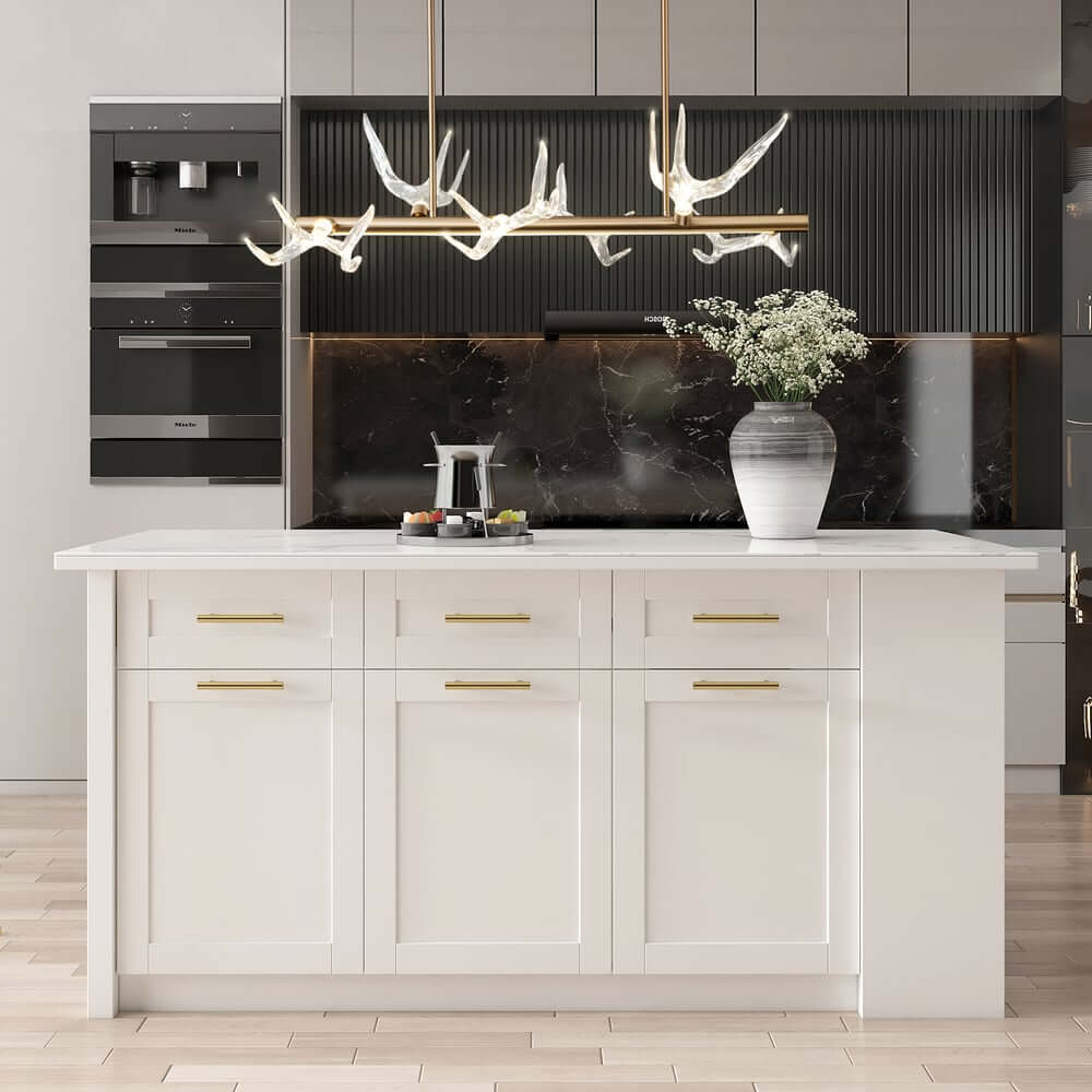 Modern Linear Resin Antler Ceiling Light with Integrated LED