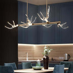 Modern Linear Resin Antler Ceiling Light with Integrated LED Main Product Image