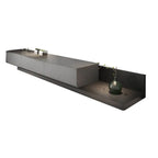 Modern Low-Profile TV Stand with Drawers and Cable Management