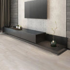 Modern Low-Profile TV Stand with Drawers and Cable Management