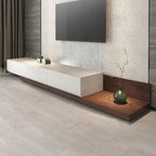 Modern Low-Profile TV Stand with Drawers and Cable Management