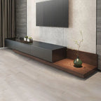 Modern Low-Profile TV Stand with Drawers and Cable Management