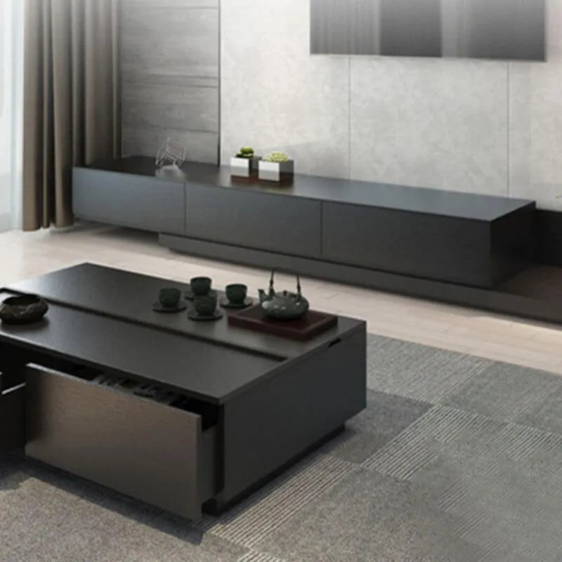 Modern Low-Profile TV Stand with Drawers and Cable Management Main Product Image Main image