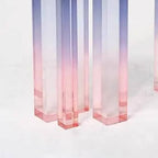 Modern Lucite Console Table with Gradient Acrylic Base