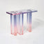 Modern Lucite Console Table with Gradient Acrylic Base