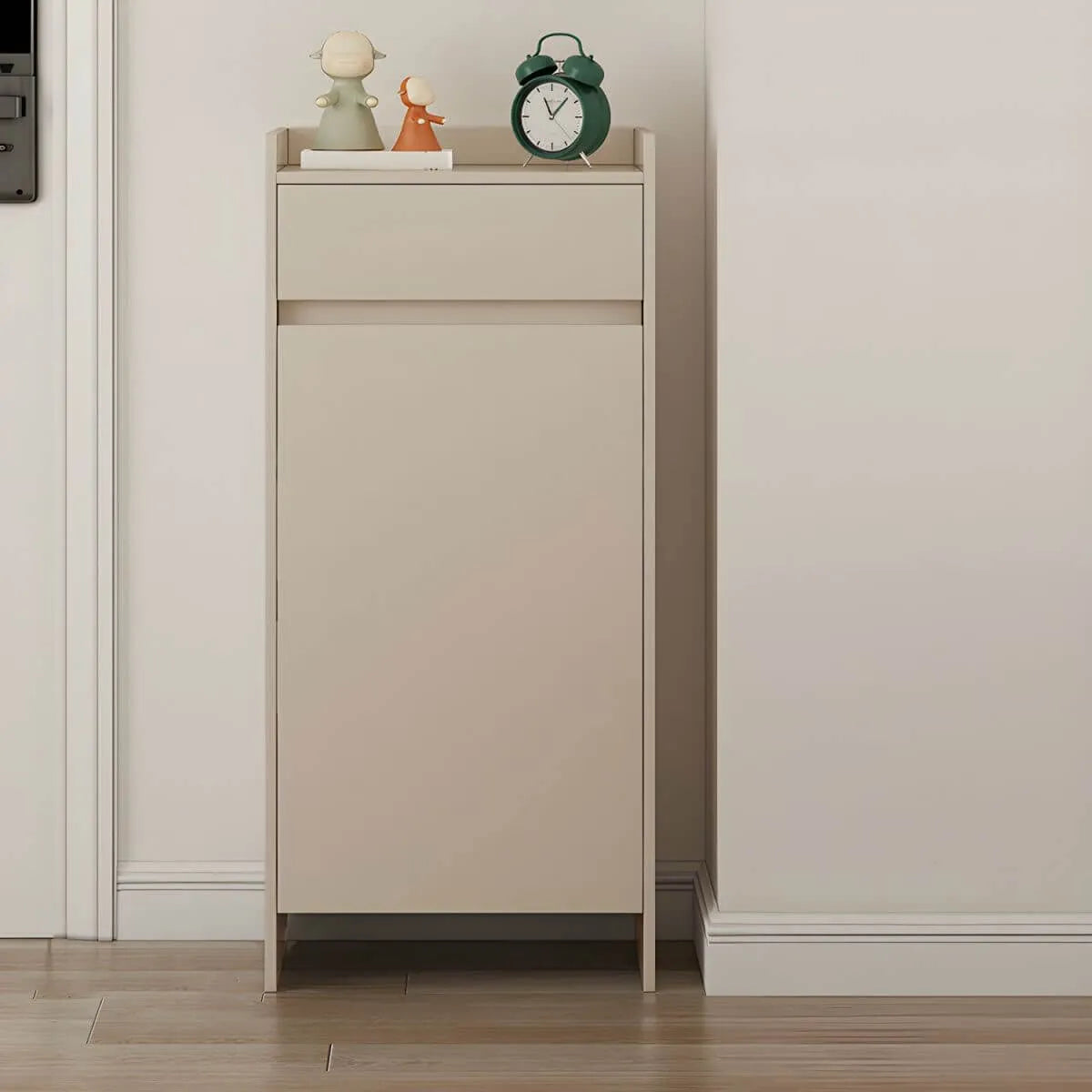 Modern Manufactured Wood Shoe Storage Cabinet with Adjustable Shelves