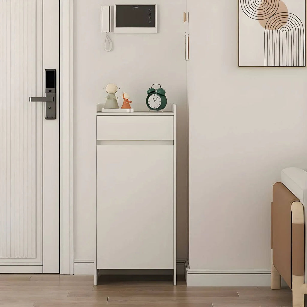 Modern Manufactured Wood Shoe Storage Cabinet with Adjustable Shelves