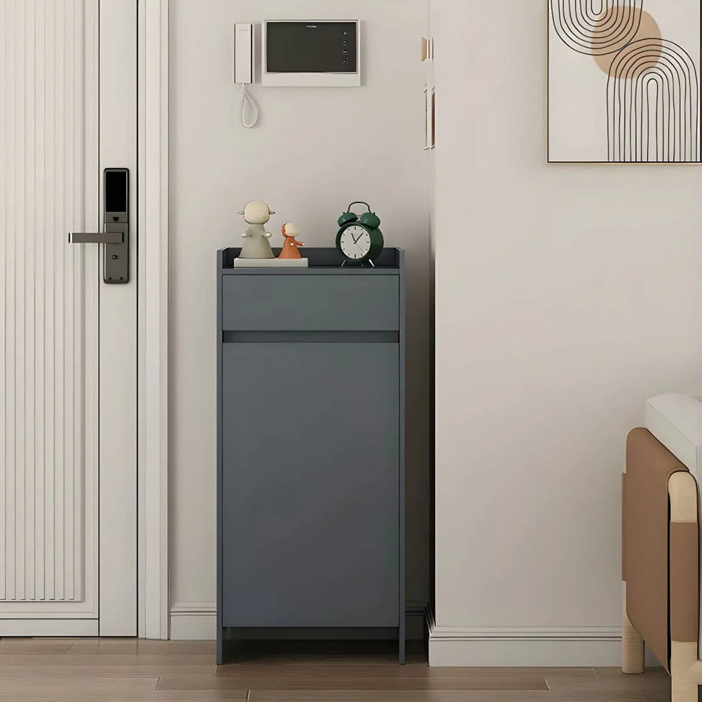 Modern Manufactured Wood Shoe Storage Cabinet with Adjustable Shelves