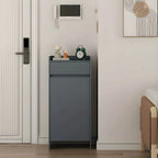 Modern Manufactured Wood Shoe Storage Cabinet with Adjustable Shelves