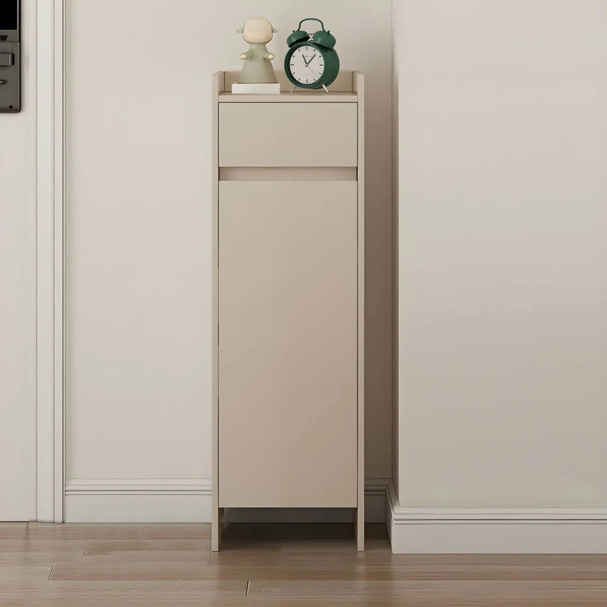 Modern Manufactured Wood Shoe Storage Cabinet with Adjustable Shelves