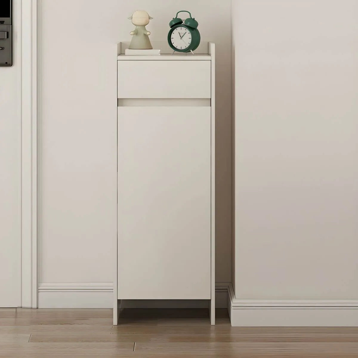 Modern Manufactured Wood Shoe Storage Cabinet with Adjustable Shelves