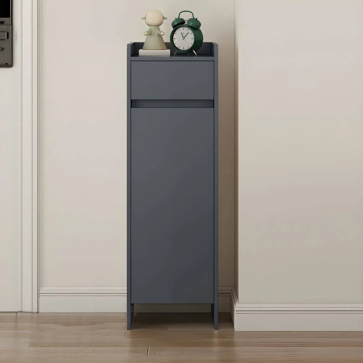 Modern Manufactured Wood Shoe Storage Cabinet with Adjustable Shelves