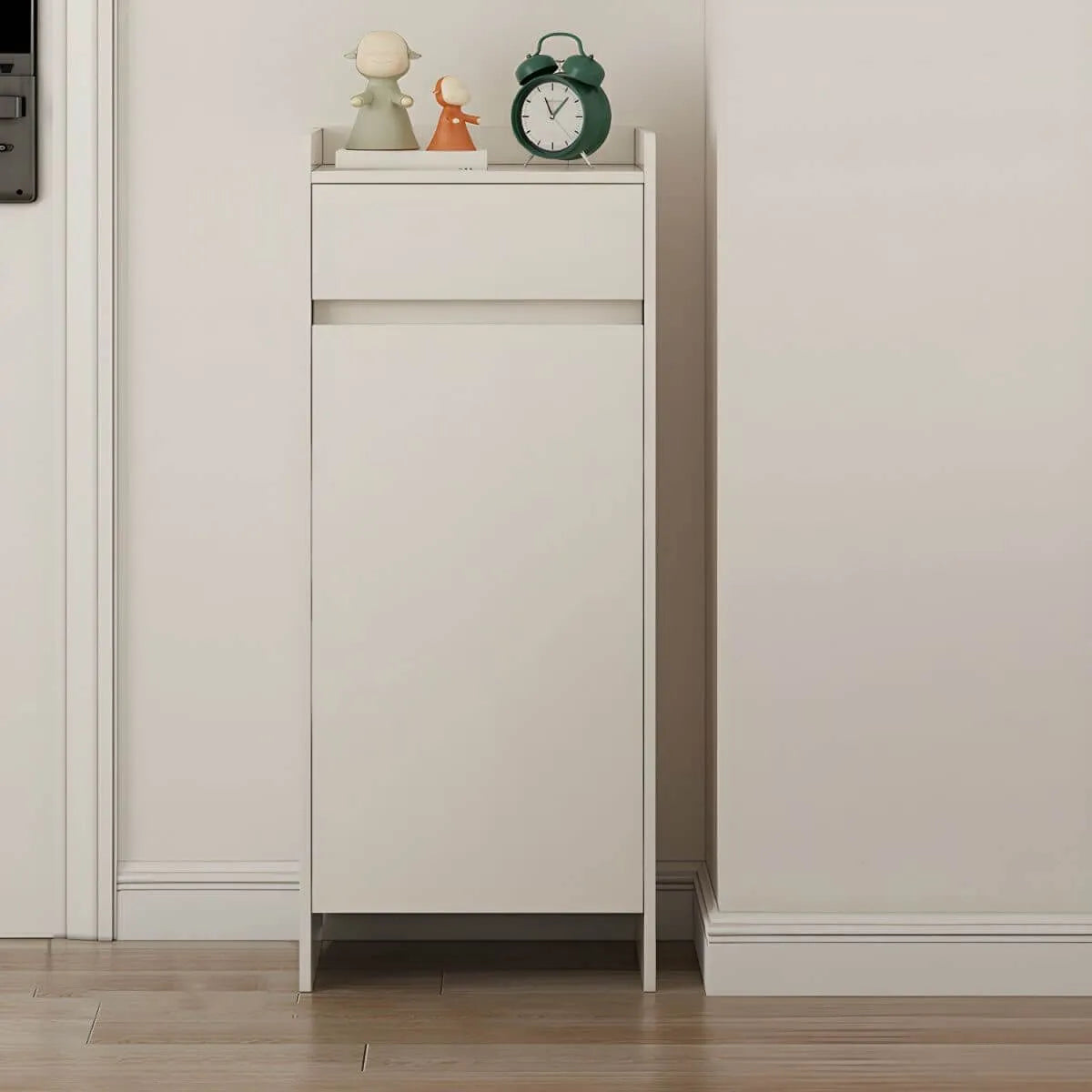 Modern Manufactured Wood Shoe Storage Cabinet with Adjustable Shelves