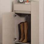 Modern Manufactured Wood Shoe Storage Cabinet with Adjustable Shelves