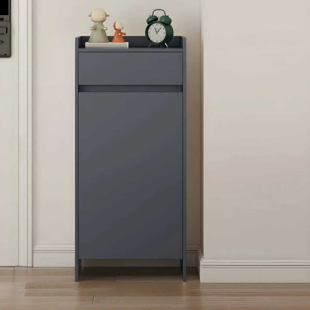 Modern Manufactured Wood Shoe Storage Cabinet with Adjustable Shelves