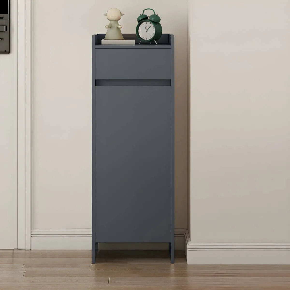 Modern Manufactured Wood Shoe Storage Cabinet with Adjustable Shelves