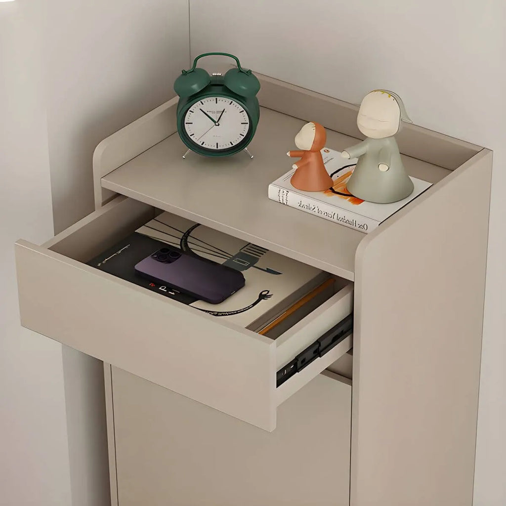 Modern Manufactured Wood Shoe Storage Cabinet with Adjustable Shelves
