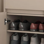 Modern Manufactured Wood Shoe Storage Cabinet with Adjustable Shelves