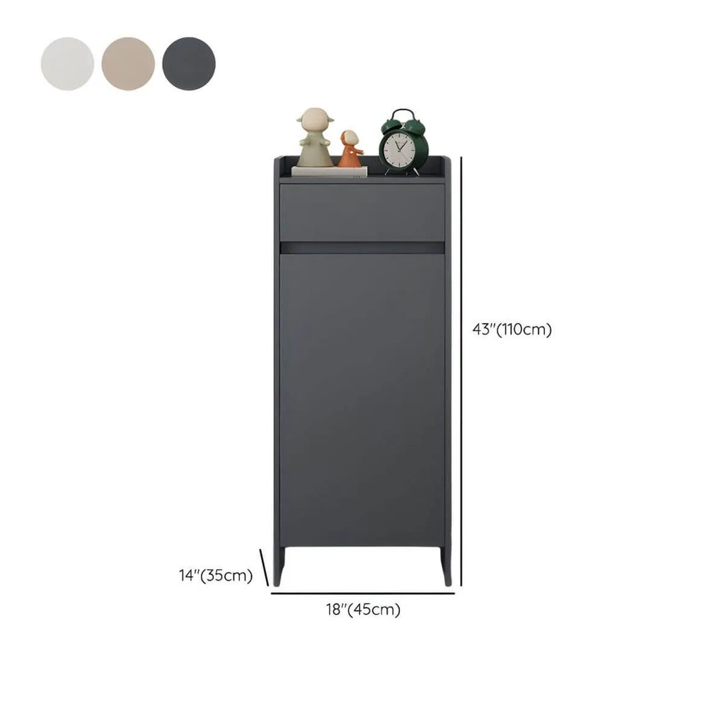 Modern Manufactured Wood Shoe Storage Cabinet with Adjustable Shelves Dimensions