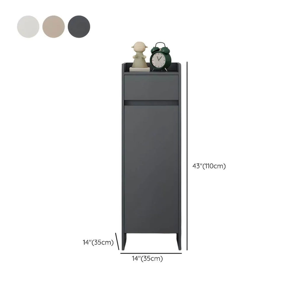 Modern Manufactured Wood Shoe Storage Cabinet with Adjustable Shelves Dimensions