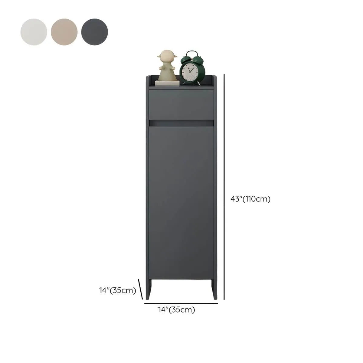 Modern Manufactured Wood Shoe Storage Cabinet with Adjustable Shelves Dimensions