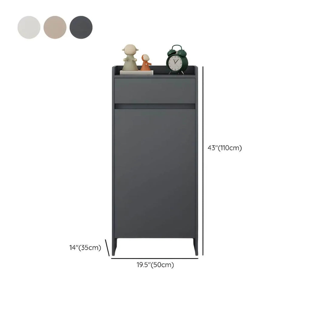 Modern Manufactured Wood Shoe Storage Cabinet with Adjustable Shelves Dimensions