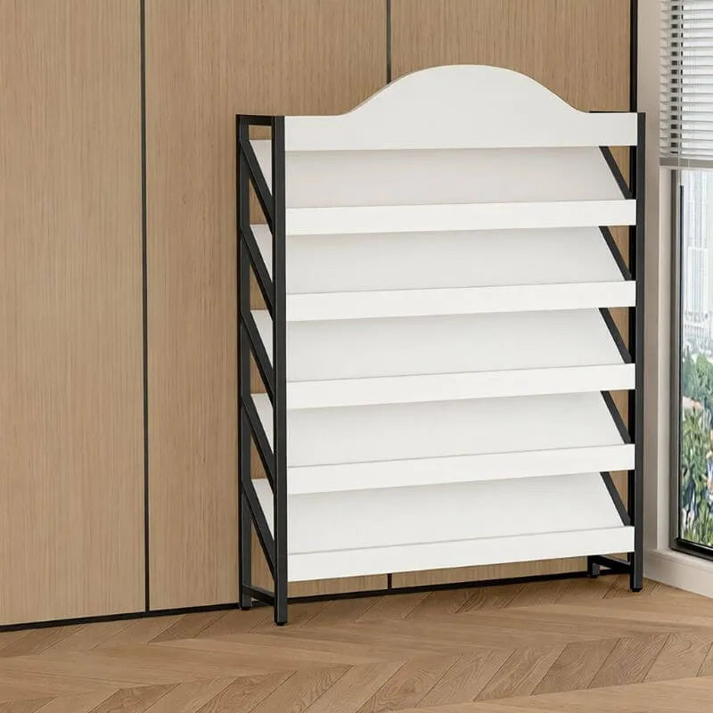 Modern Metal and Wood Etagere Shelf in Multiple Finishes