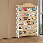 Modern Metal and Wood Etagere Shelf in Multiple Finishes