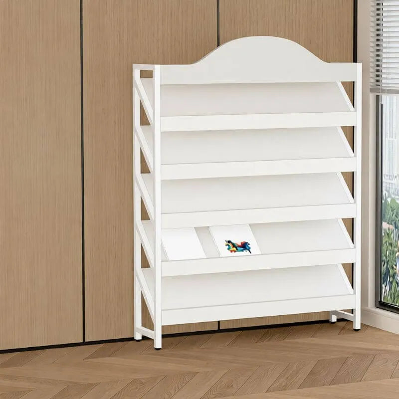 Modern Metal and Wood Etagere Shelf in Multiple Finishes