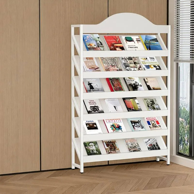 Modern Metal and Wood Etagere Shelf in Multiple Finishes
