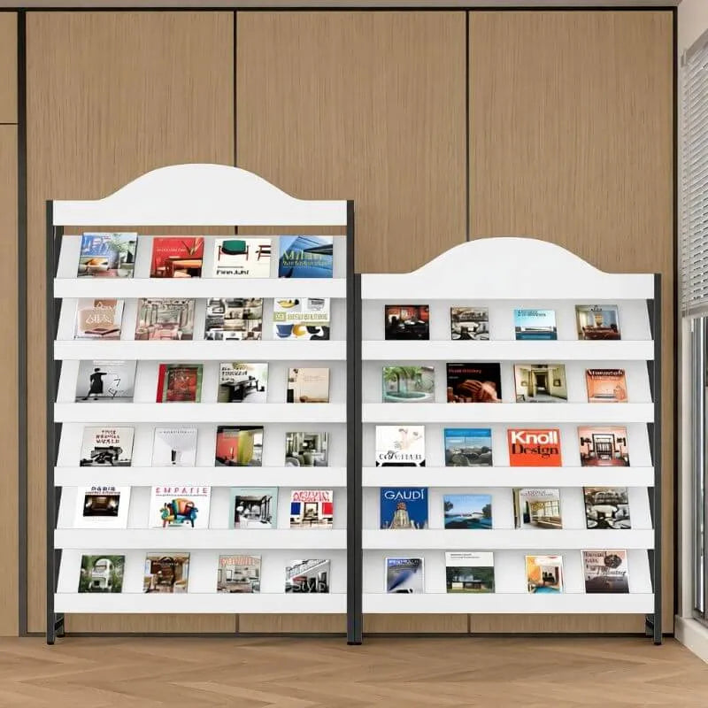 Modern Metal and Wood Etagere Shelf in Multiple Finishes Imagen secundaria del producto