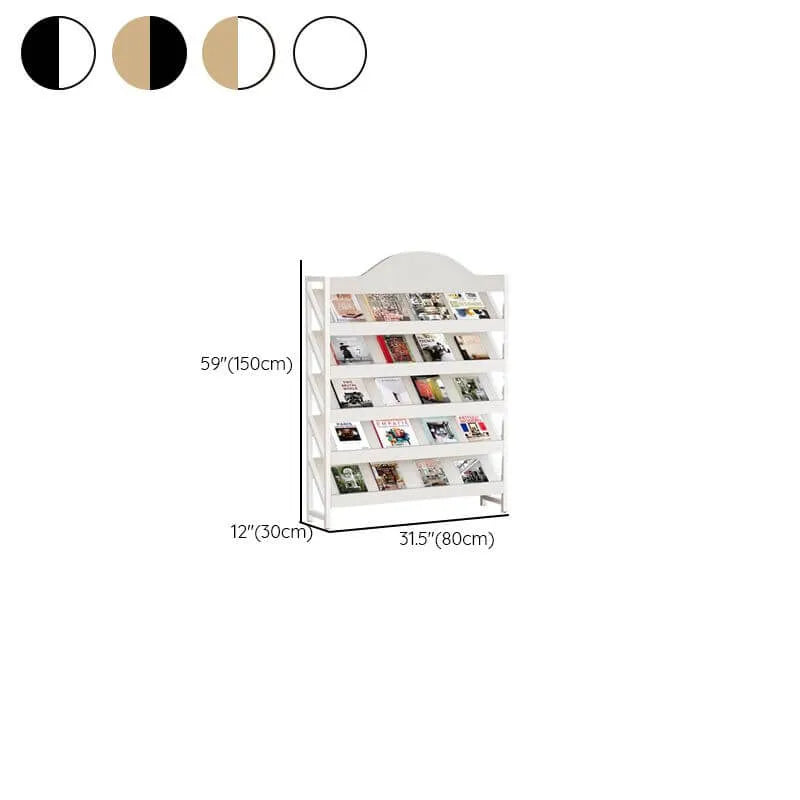 Modern Metal and Wood Etagere Shelf in Multiple Finishes Dimensions