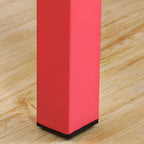 Modern Metal Bunk Bed for Kids – Blue Finish with Guardrails and Ladder