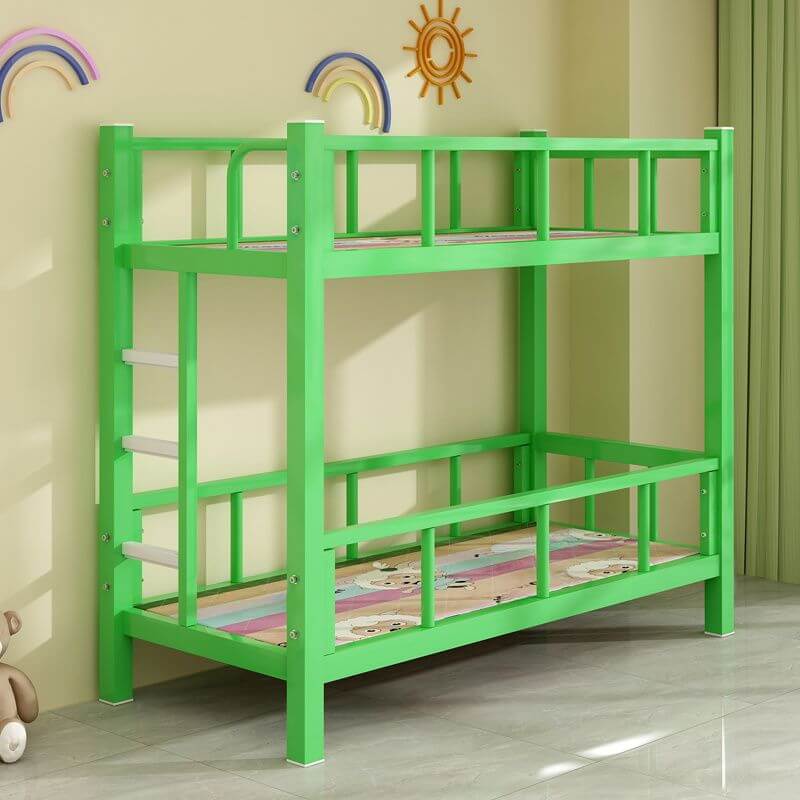 Modern Metal Bunk Bed for Kids – Gender-Neutral, Safety-Focused Design