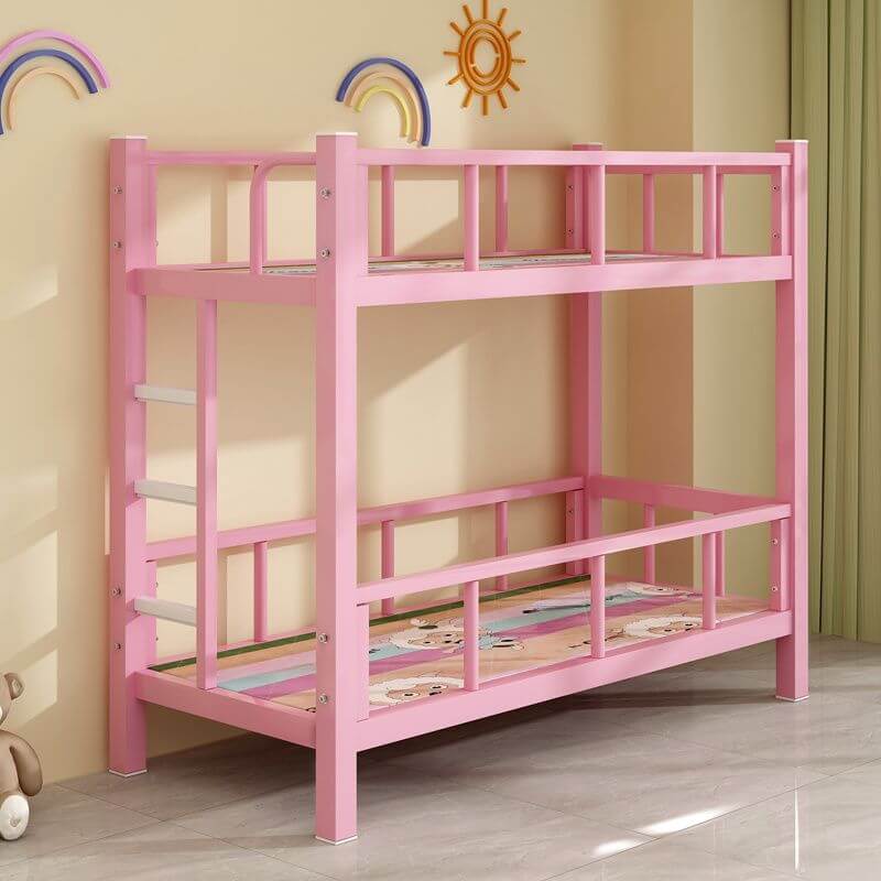 Modern Metal Bunk Bed for Kids – Gender-Neutral, Safety-Focused Design