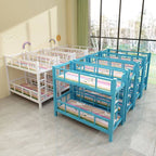 Modern Metal Bunk Bed for Kids – Gender-Neutral, Safety-Focused Design