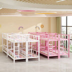 Modern Metal Bunk Bed for Kids – Gender-Neutral, Safety-Focused Design