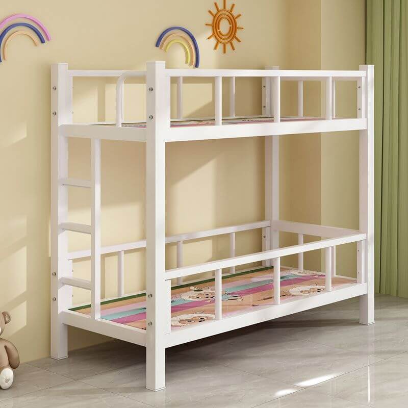 Modern Metal Bunk Bed for Kids – Gender-Neutral, Safety-Focused Design
