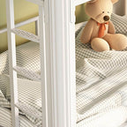 Modern Metal Bunk Bed in Blue for Kids' Bedrooms