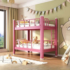 Modern Metal Bunk Bed in Blue for Kids' Bedrooms