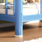 Modern Metal Bunk Bed in Blue for Kids' Bedrooms