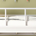 Modern Metal Bunk Bed in Blue for Kids' Bedrooms