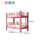Modern Metal Bunk Bed in Blue for Kids' Bedrooms Dimensions
