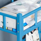 Modern Metal Bunk Bed in Multiple Colors for Kids' Bedrooms