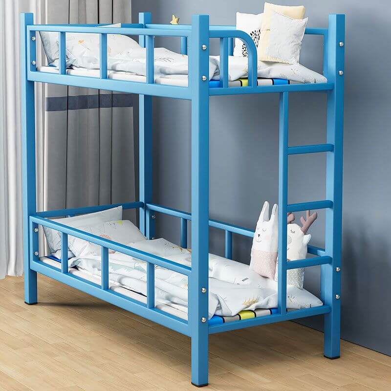 Modern Metal Bunk Bed in Multiple Colors for Kids' Bedrooms