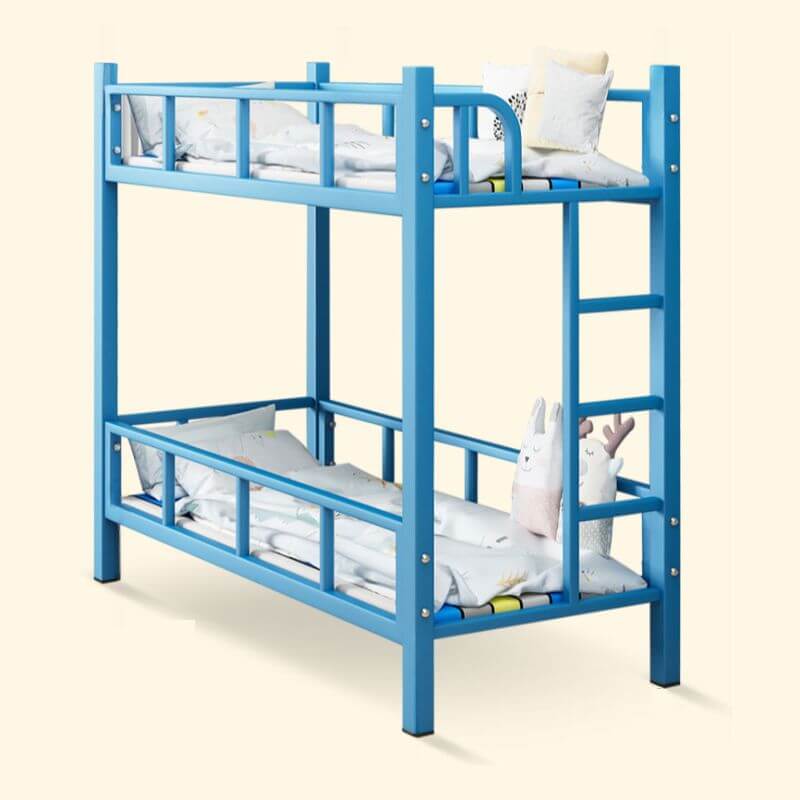 Modern Metal Bunk Bed in Multiple Colors for Kids' Bedrooms