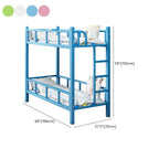 Modern Metal Bunk Bed in Multiple Colors for Kids' Bedrooms Dimensions