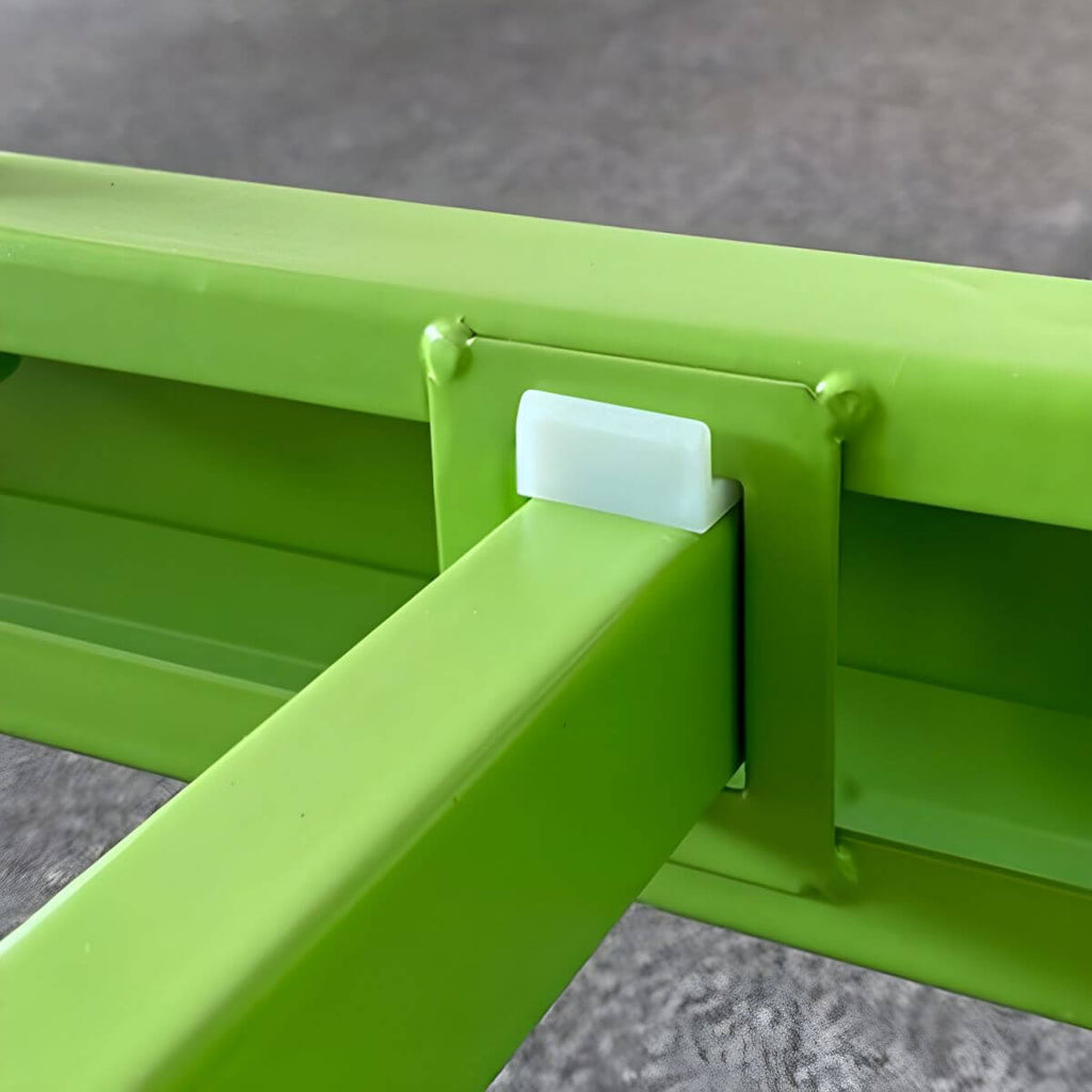 Modern Metal Bunk Bed Set for Kids – Twin Panel Design with Safety Guardrails