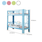 Modern Metal Bunk Bed Set for Kids – Twin Panel Design with Safety Guardrails Dimensions